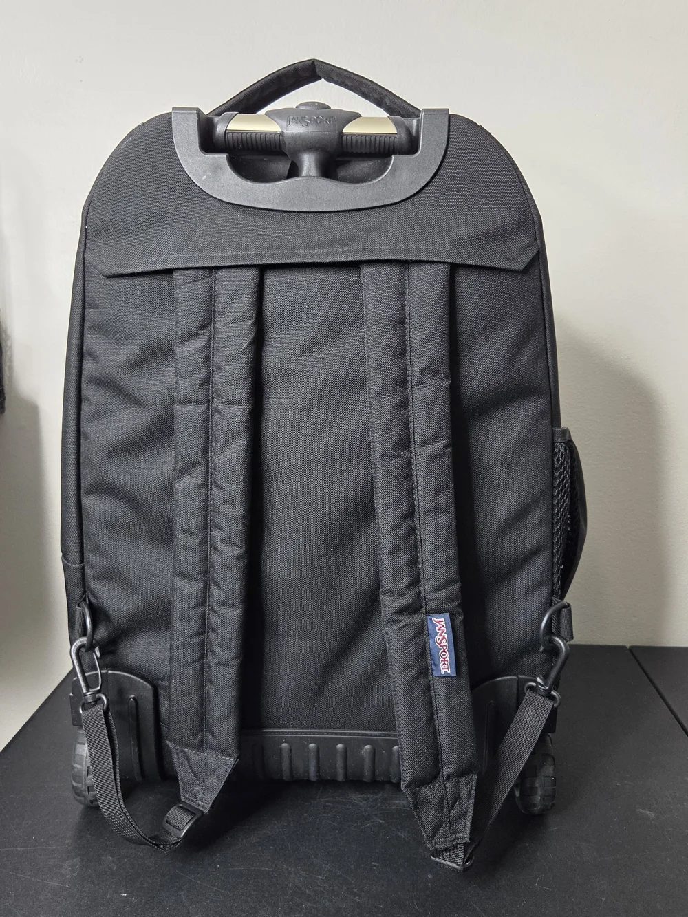 JanSport Driver 8 Black Rolling Backpack Wheeled Travel Bag